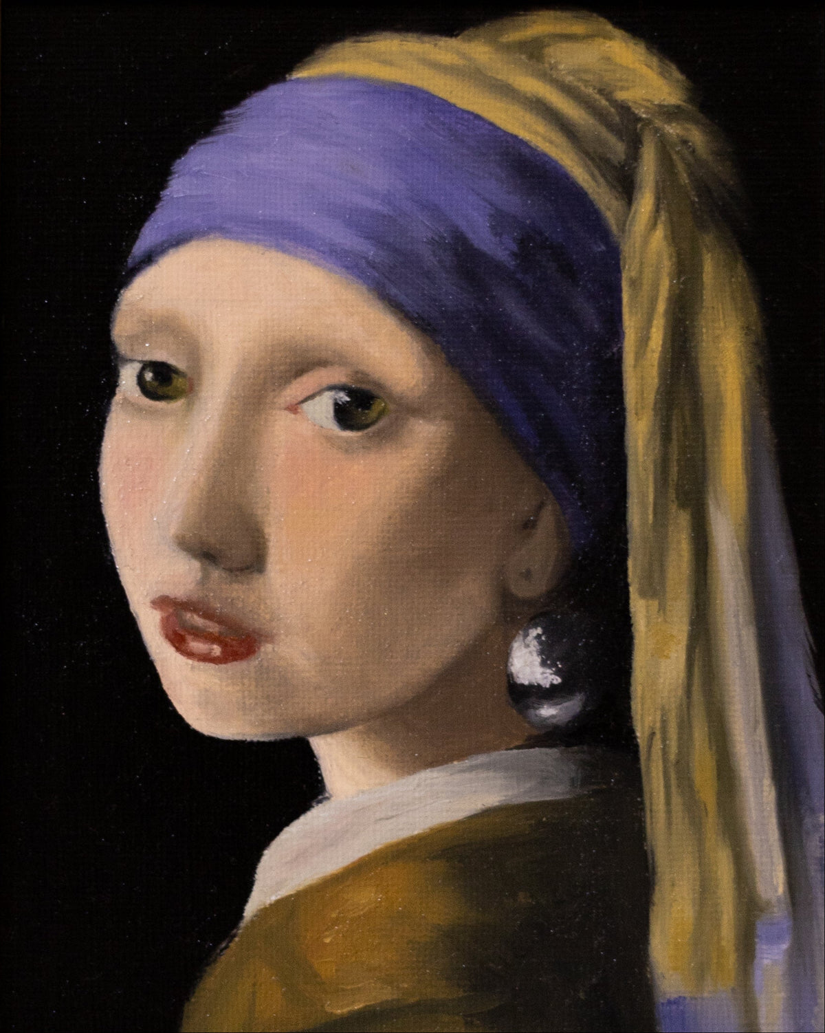 Releitura "La Jeune Fille à la Perle", de Jan Vermeer, 1655